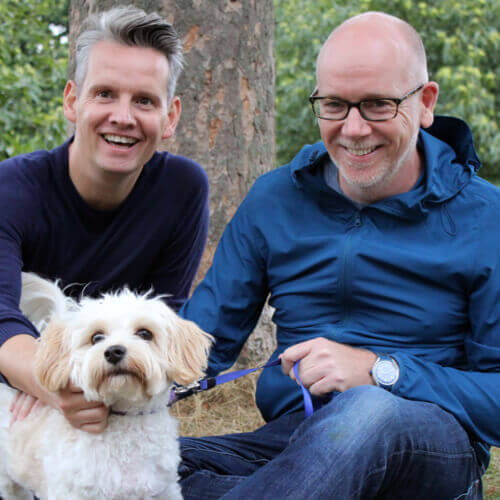 Chris and Gary with Ziggy